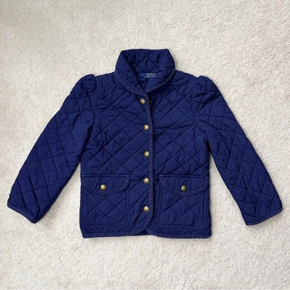 Polo by Ralph Lauren Kids Blue Quilted Jacket - Picture 1 of 14